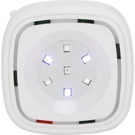 Nettoyeur LED UVC portable blanc, lampe de nettoyage ultraviolette pour toilettes de voyage, élimine les odeurs (1/5)