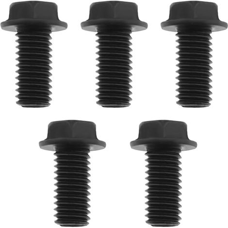 5pcs M8x16mm Boulons à Filetage à Gauche Boulons à Bride Hexagonale Entièrement Filetés Boulon de Lame de Scie pour Lame de Scie Industrie de Construction Machines Acier au Carbone (1/5)