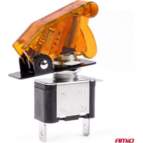 Interrupteur marche/arrêt Top Gun avec rétroéclairage orange AMIO-03094 (1/4)