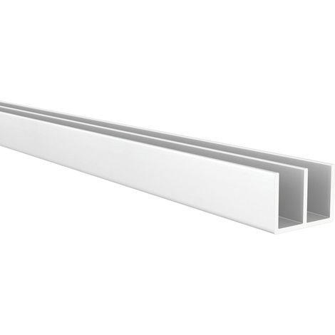Profilé en double U aluminium – Finition anodisée mate – Longueur 1 mètre – Épaisseur 1 mm – Pour applications de métallerie – REI (1/5)