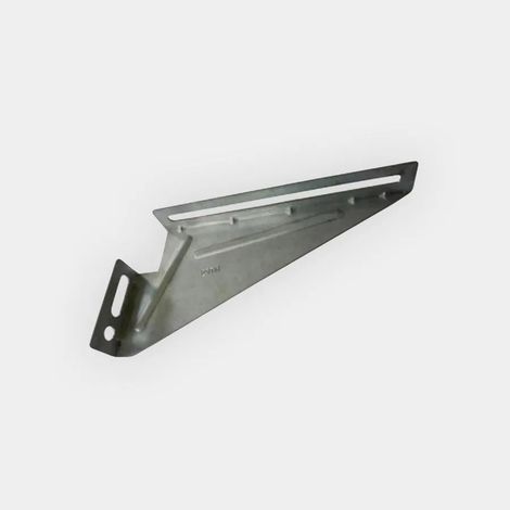 Patte à gousset pour pose en applique de coulissant PVC avec isolation de 75 mm