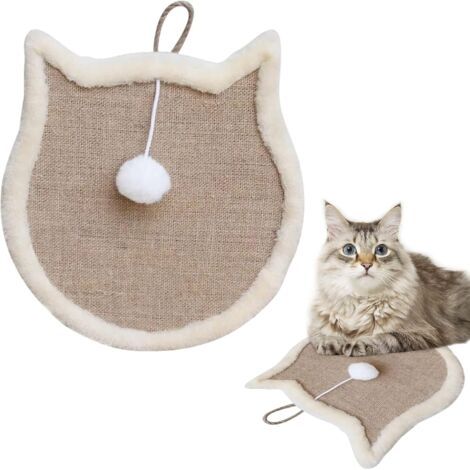 Griffoir pour Chat, Grattoir Chat Carton pour Chat Grattoir pour Chat en Carton Bol en Carton Lit à gratter pour Chat Durable Haute densité Chat Coussin Relaxant (1/5)