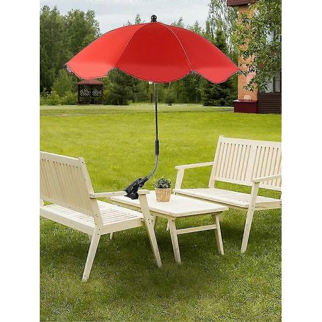 Parasol universel pour chaise avec pince réglable, protection solaire UPF 50+ (Australie) (1/5)