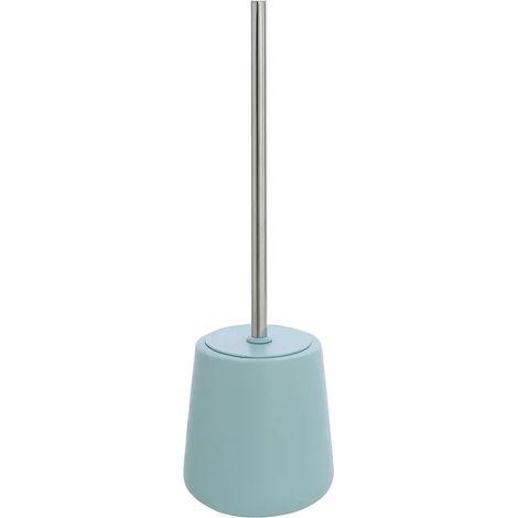 Portascopino wc in ceramica da appoggio linea Sidney turchese pastello (1/5)