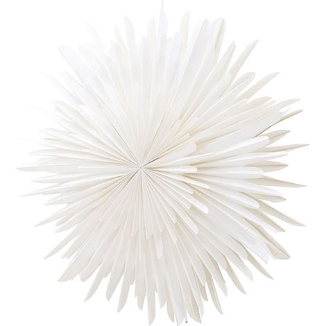 Sälen Weihnachtsstern mit Licht Papier Ø80 cm Pendelleuchte weiß.