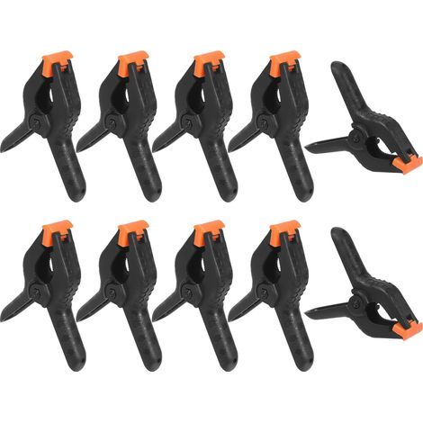 10 Serre Joint,Pince a Ressort Pince Multiprise Multifonctionnels, Dossier de Fixation Solide, Adapté au Camping, au Bricolage, à la Photographie et au Travail du Bois (1/5)