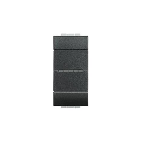 Interrupteur ou va et vient Livinglight 16AX 250V Anthracite 1 module BTICINO BTL4053AN (1/2)