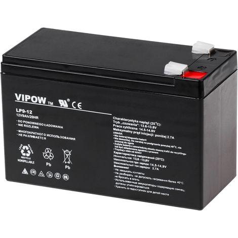 Batteria al gel Vipow 12V/9Ah (1/5)