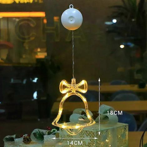 27 styles de lampes de Noël à suspendre à une fenêtre, décoration de Noël, lampe pour vitrine de magasin ou de chambre, lampe LED à ventouse, petite lampe colorée (1/5)