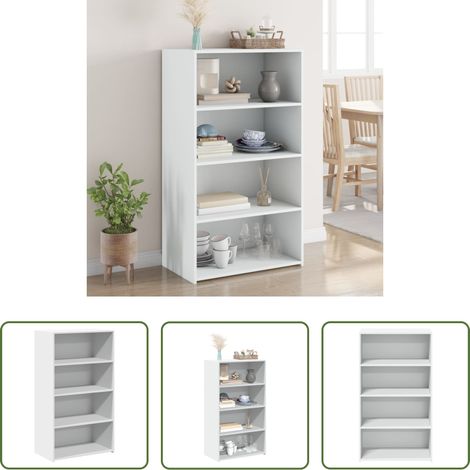 vidaXL Hochbeistellschrank - Highboard Weiß 70x41x124 cm Holzwerkstoff (1/5)
