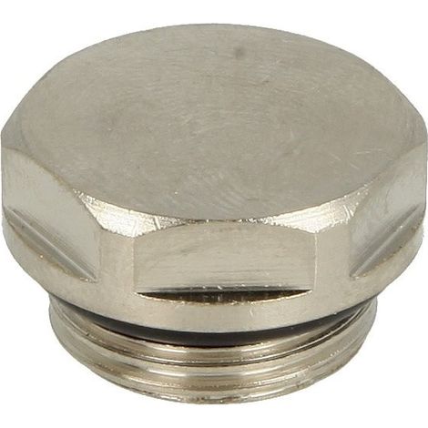 Bouchon pour radiateur 3/8'' nickelé