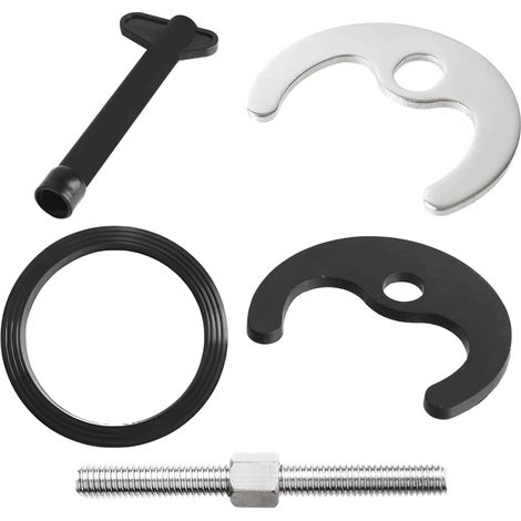 Kit de Fixation Lavabo,Kit Fixation Robinet,Kit Fixations Remplacement,Kit de Supports de Fixation de Rechange pour Robinet Mitigeur Monobloc pour Lavabo et évier(Trou Unique) (1/5)