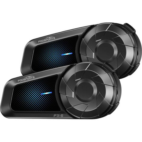 Intercom Moto pour 2 Casques Interphone Moto Bluetooth 5.4 Système de Communication avec Étanche IP67 Appairage Universel Mains Libres Automatique/Manuelle (1/5)