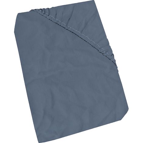 Lenzuola Sotto Matrimoniale  Linea Water Washed Blu