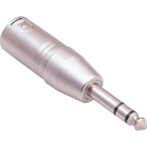 1 Adaptateur audio TRS vers XLR,6,35 mm 1/4 jack,XLR mâle 3 broches,placage nickel,pour studio et scène (1/4)