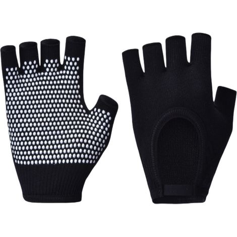 Améliorez vos entraînements avec les gants de fitness antidérapants à demi-doigts noirs (1/3)