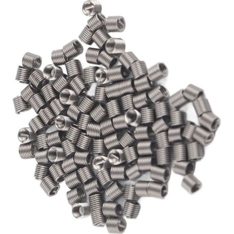 100 inserts filetés hélicoïdaux en fil enroulé M2 en acier inoxydable SS304 (M20,42 D) (1/5)