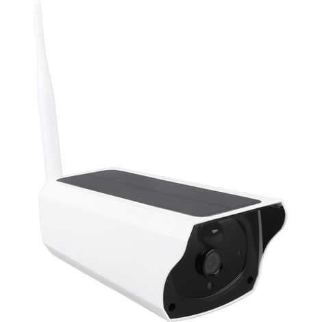 Caméra solaire extérieure sans fil Wi-Fi IP67 étanche avec vision nocturne pour bureau, appartement et maison (1/5)