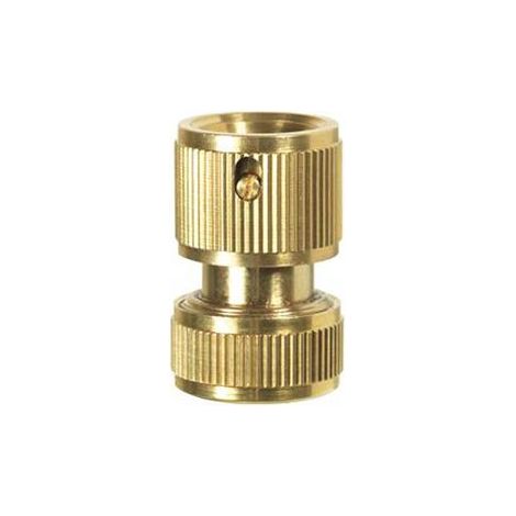 Ribimex – Raccord rapide laiton libre 15 mm – Connexion facile pour systèmes d'arrosage – Compatible tuyaux 15 mm – Installation rapide et efficace