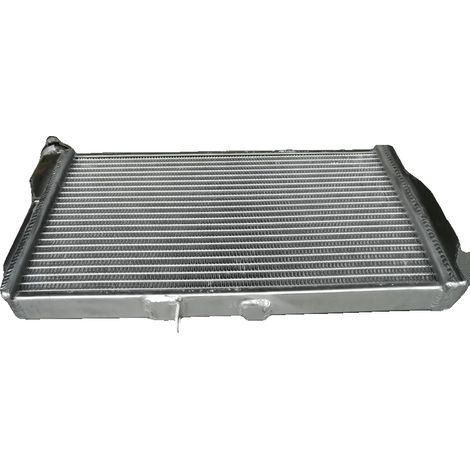 Radiador de aluminio para motocicleta, Dimensiones: 20" x 12" x 2", Compatibilidad: CBR1100, CBR-1100XX, Capacidad de refrigeración: 40% de aumento, Construcción: Soldadura TIG (1/3)