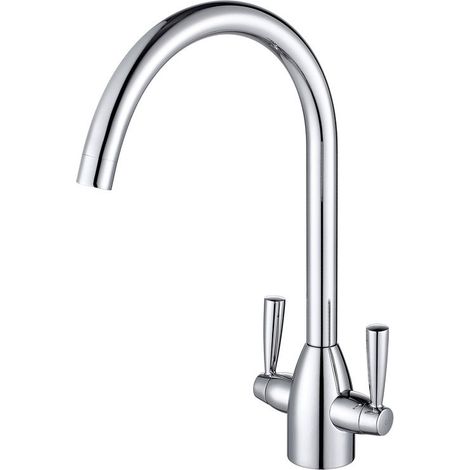 Prima Chelsea Dual Lever Kitchen Sink Mixer Tap - Chrome
