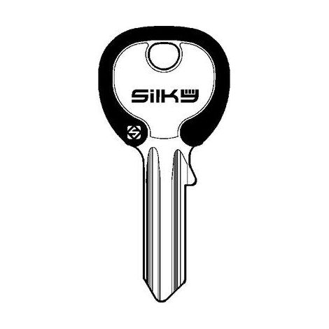 CHIAVE PIATTA UNIVERSALE UL052DZ1 SILKY NEWC SILCA - OTTONE NICHELATO- 100 pezzi