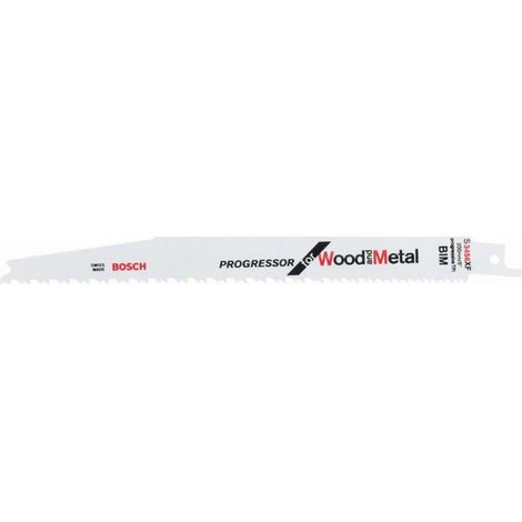 Lame de scie sabre S 3456 XF, Progressor pour bois et métal, pack de 25