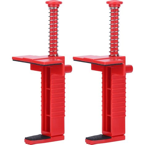 Lot de 2 outils de maçonnerie : guide-fil pour maçonnerie, outil de nivellement et de mesure, accessoire de construction rouge. (1/5)
