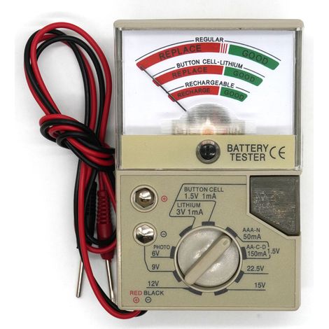 Comprobador de pilas de reloj, instrumento electrónico para comprobar pilas de reloj, detector de capacidad de pilas de reloj, comprobador de pilas de reloj, herramienta de reparación de relojes, acce (1/4)