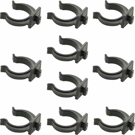 10x clip à baïonnette pour plinthe meuble tube pied cuisine salle bain piétement
