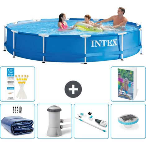 Frame Pool Rund - 366x76 cm - 7-teilig S81