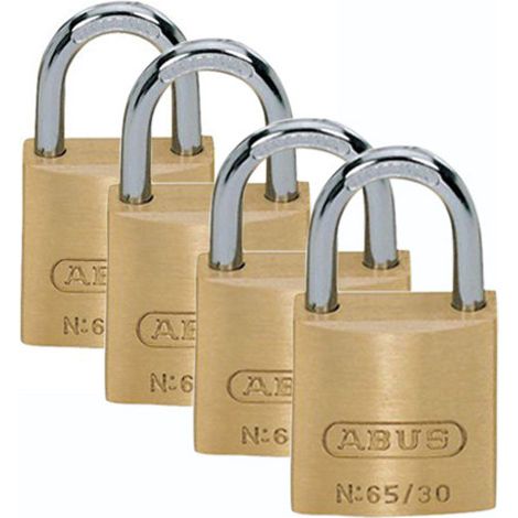 4 Cadenas 30mm Laiton Massif Blist - Abus