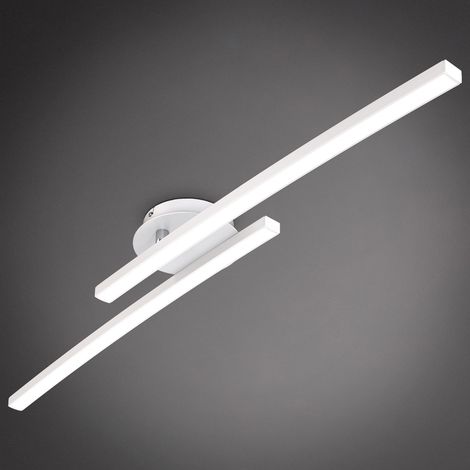 Plafonnier 12W, blanc, 2 LED pivotantes, 3000K blanc chaud, 1100 lumen (1/5)