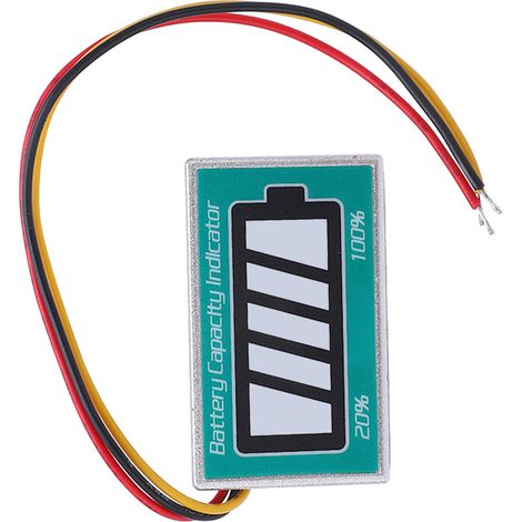 Testeur de batterie voltmètre indicateur de capacité 8-63V pour voiture bateau 12V moniteur de tension (1/5)
