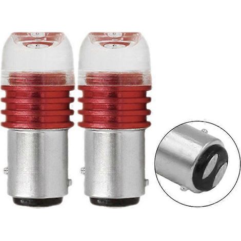 Lot de 2 feux clignotants stroboscopiques à LED 1156/1157 2W pour clignotants, feux de freinage et feux de recul de voiture (1/5)