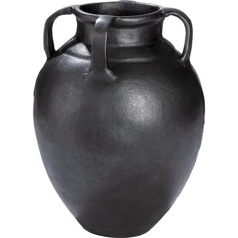 Vase Antigua en Aluminium, Rond, étanche, Hauteur : 25 x Ø 20 cm, Gris (1/5)