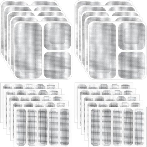 80pcs Kit de Réparation de Moustiquaires, Patch Repare Moustiquaire Réparation De Fenêtre, Ruban Adhésif de Moustiquaires de Fenêtre, 20 Feuilles (1/5)