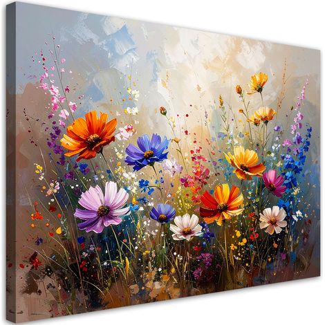 Leinwandbild Wiesenblumen Pflanzen Wiese Natur 30x20 (1/5)