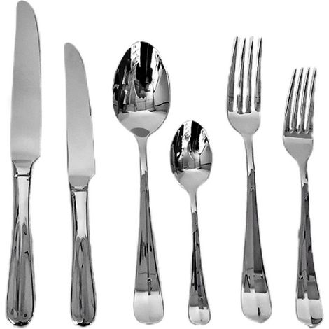 Servizio di posate lagostina per tavola 12 persone set da75 in acciaio inox18/10 forchetta cucchiaio coltello e accessori vari (1/5)