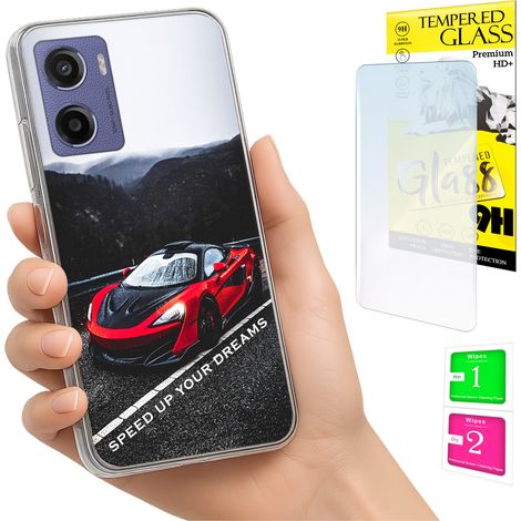 Funda para Motorola Moto E15 / Moto G05 con cubierta trasera y cristal 9H. (1/5)