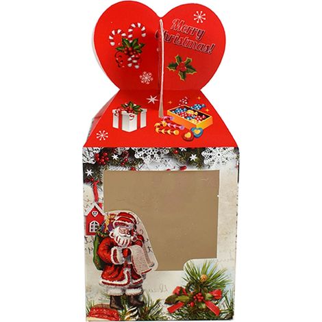Scatola regalo di natale con decorazioni per regali natalizi (1/2)