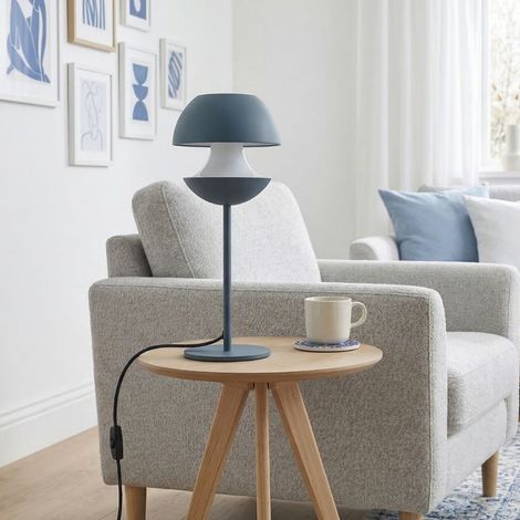Lampe de Table Moderne Bleue