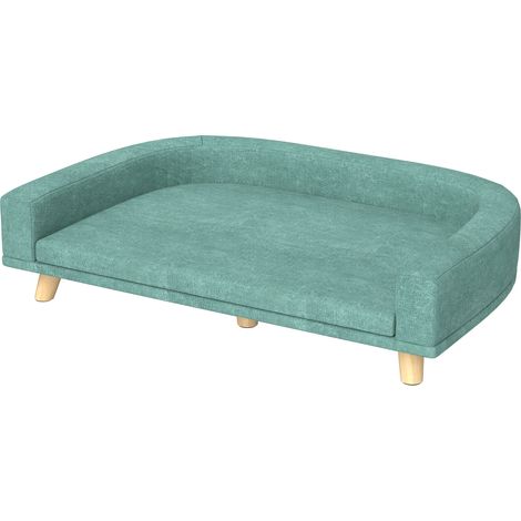 Großes Hundesofa mit erhöhten Beinen und abnehmbarem Kissen, 98 x 67 x 25 cm, Vert Clair