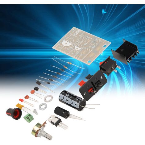 Kit DIY Alimentation Régulée avec Protection Court-Circuit - Carte d'Alimentation DC Réglable (1/5)