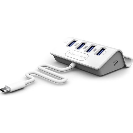 Support téléphone 4 en 1 répartiteur cable USB C adaptateur extension USB 2.0 convertisseur station charge adaptateur Type-C (1/4)
