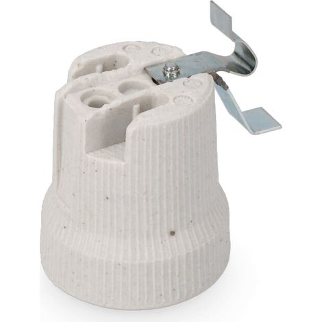 Portalámparas Solera Porcelana E-27 para Plafones (Retractilado) (1/2)