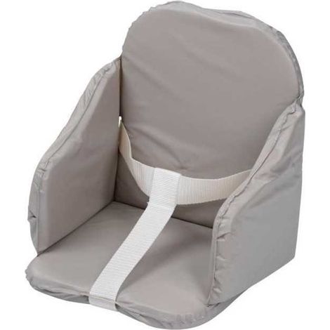 TINEO Coussin de chaise PVC a sangles - Gris