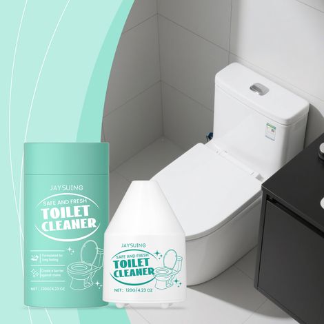 Nettoyant WC automatique, nettoyant WC pour salle de bain, détachant, désodorisant, parfum rafraîchissant – 120 g (1/5)