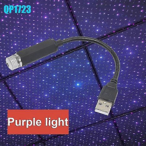 Éclairage d'ambiance pour voiture, éclairage intérieur de toit, projecteur LED ciel étoilé, éclairage LED pour discothèque, éclairage à commande vocale (1/5)