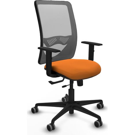 Silla ergonómica piqueras y crespo Zulema gris cuero sintético (1/2)